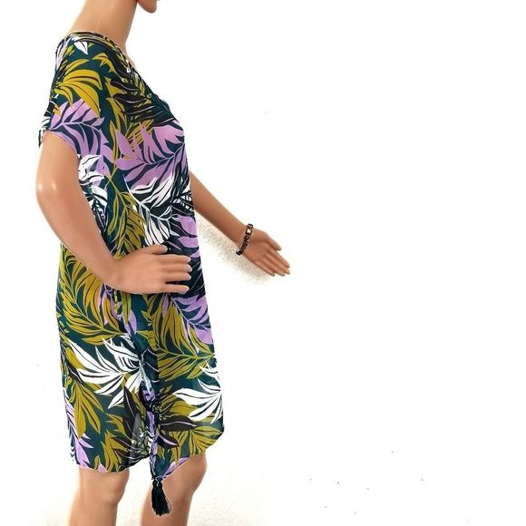 Cover Up Swim Floral Tropical Coverup NEW - Picture 7 of 11